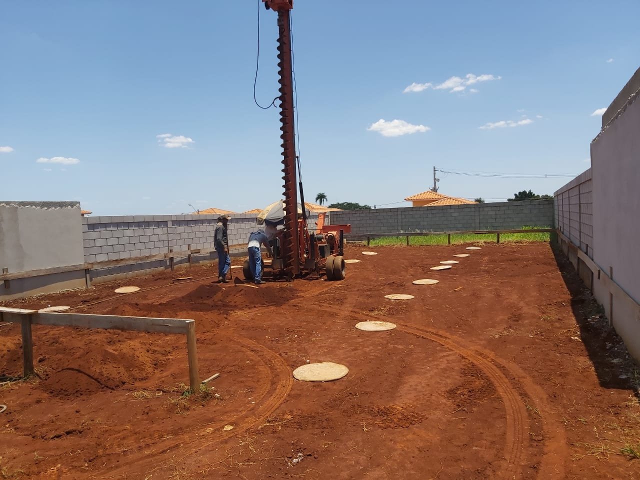 Fundação em execução pela JMD Engenharia